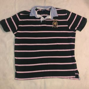 Men's Polo Ralph Lauren Green/Pink Shirt Size XL